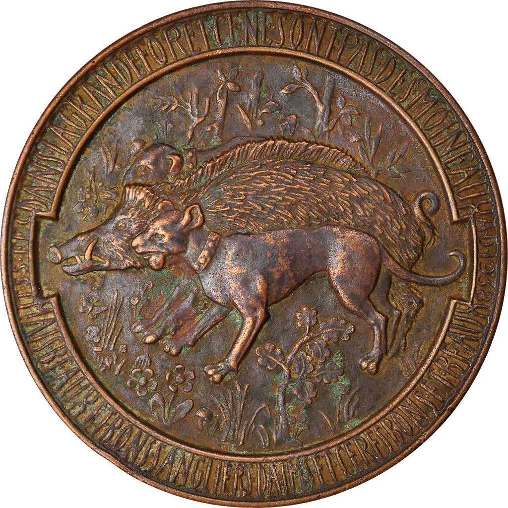 Frankrijk, Medaille, A la Gloire de Barbizon et de Fontainebleau, ZF, Bronze