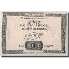 France, 10 Livres, 1792, Taisaud, 1792-10-24, VF(30-35), KM:A66a, Lafaurie:161b