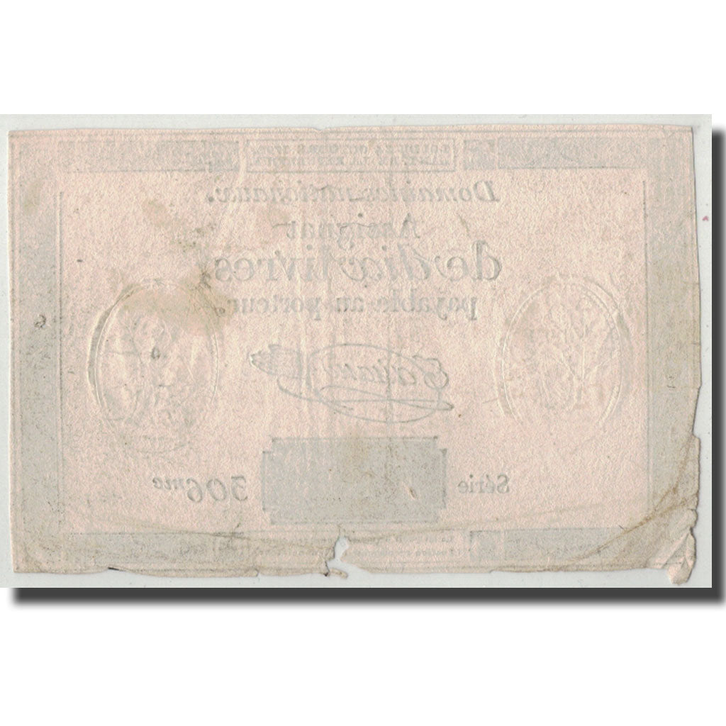 Frankrijk, 10 Livres, 1792, Taisaud, 1792-10-24, TB+, KM:A66a, Lafaurie:161b