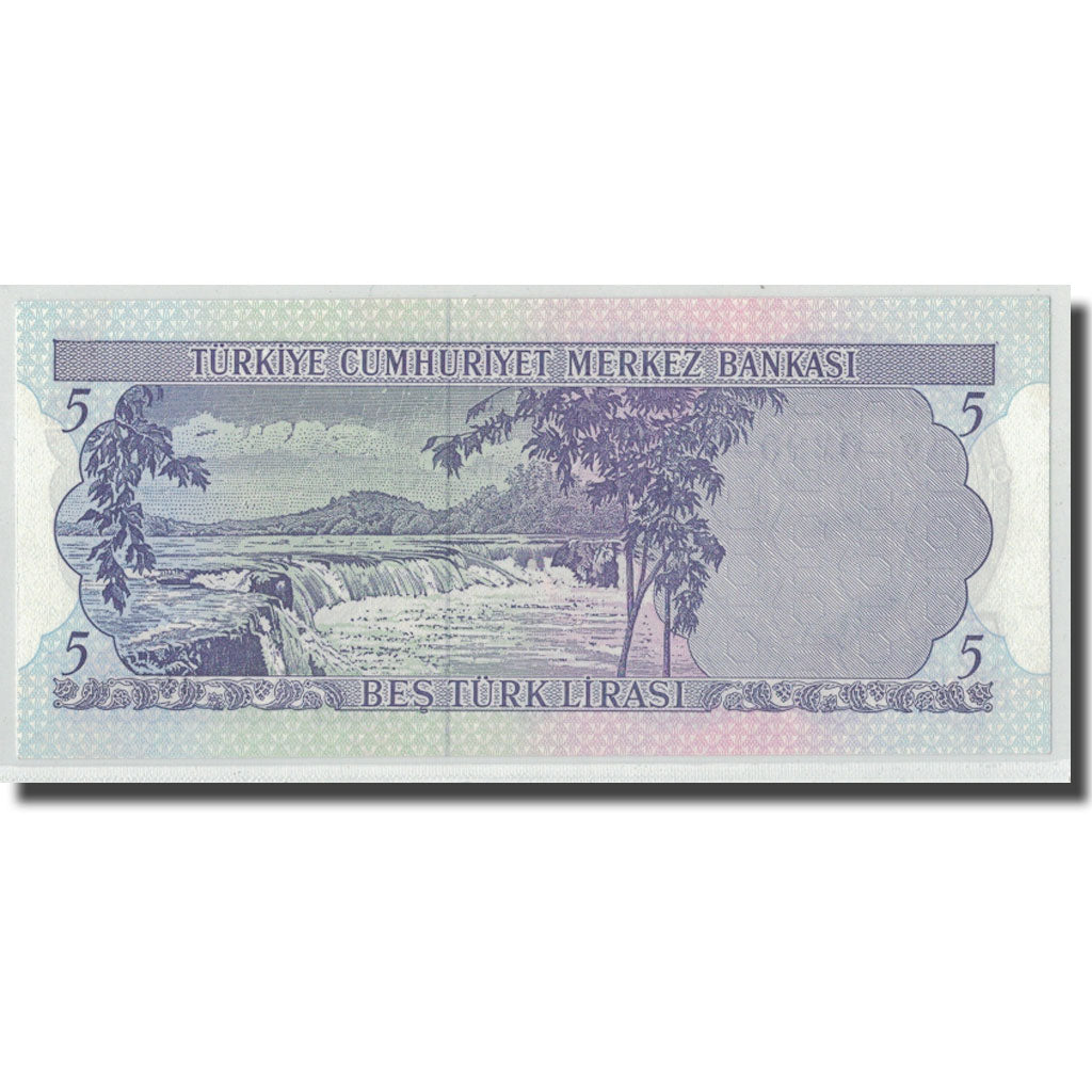 Billete, 5 Lira, L.1970, Turquía, 1970-01-14, KM:185, UNC