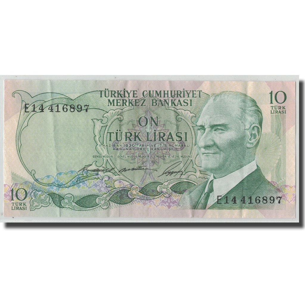 Banconote, Turchia, 10 Lira, L.1930, 1966-07-04, KM:180, MB