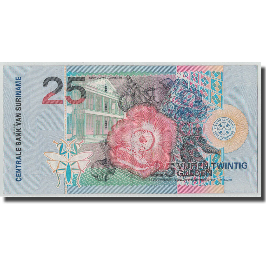 Banknot, Surinam, 25 Gulden, 2000, 2000-01-01, KM:148, VF(30-35)