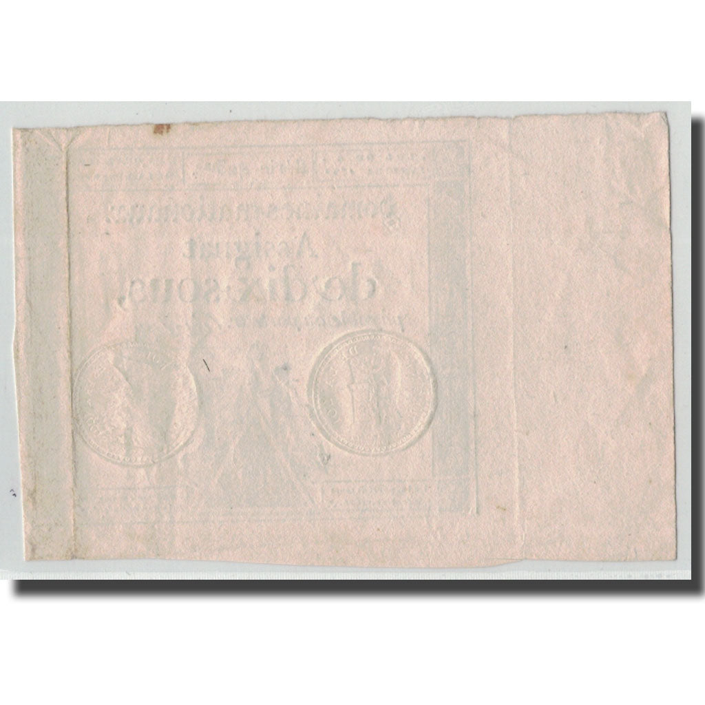 Francia, 10 Sous, 1792, Guyon, 1792-01-04, BB+, KM:A53, Lafaurie:148