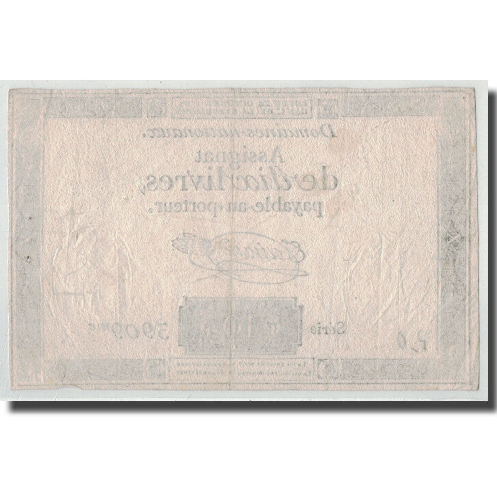 France, 10 Livres, 1792, Taisaud, 1792-10-24, VF(30-35), KM:A66a, Lafaurie:161a