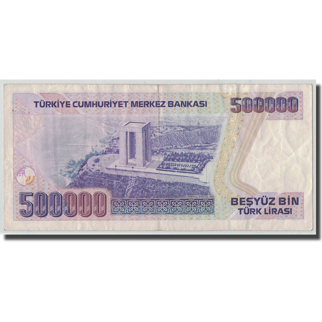 Banknote, Turkey, 500,000 Lira, L.1970, 1970-01-14, KM:208, VF(20-25)