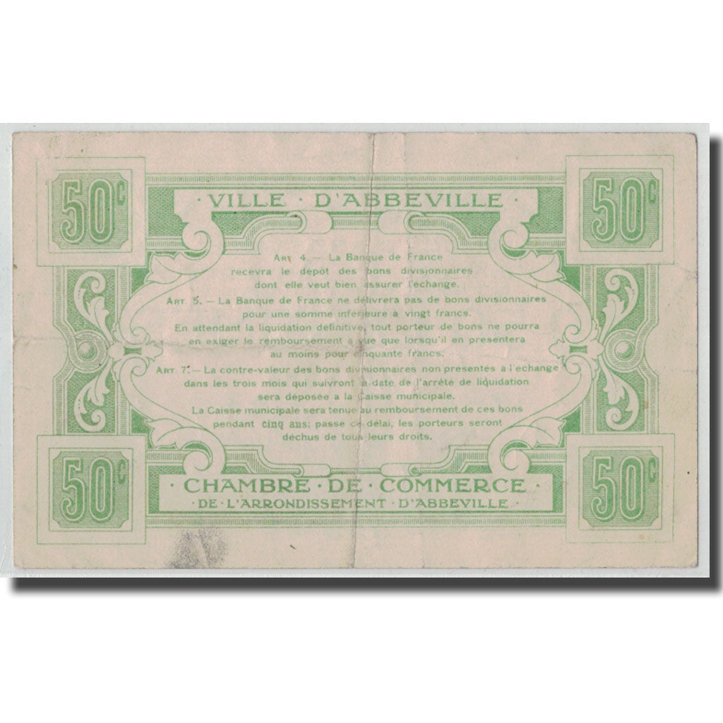 Francia, Abbeville, 50 Centimes, BB, Pirot:1-19