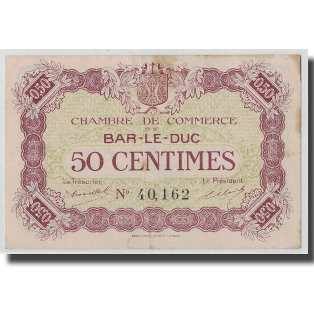 France, Bar-le-Duc, 50 Centimes, EF(40-45), Pirot:19-1