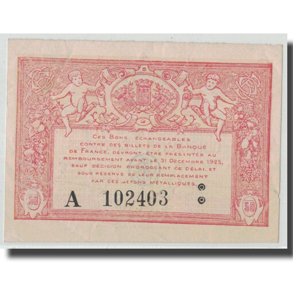 Francia, Bourges, 50 Centimes, 1917, SPL-, Pirot:32-10