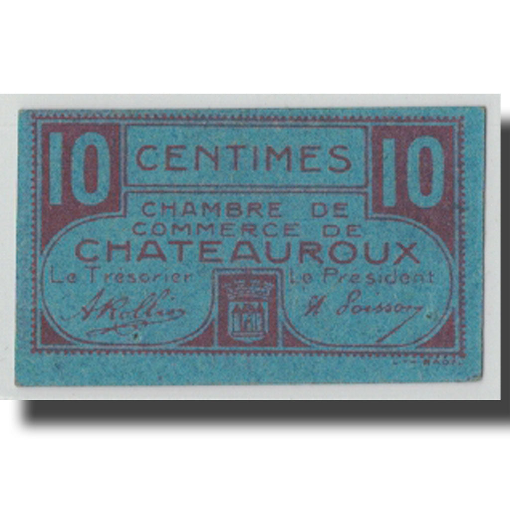 Frankreich, Chateauroux, 10 Centimes, UNZ, Pirot:46-32