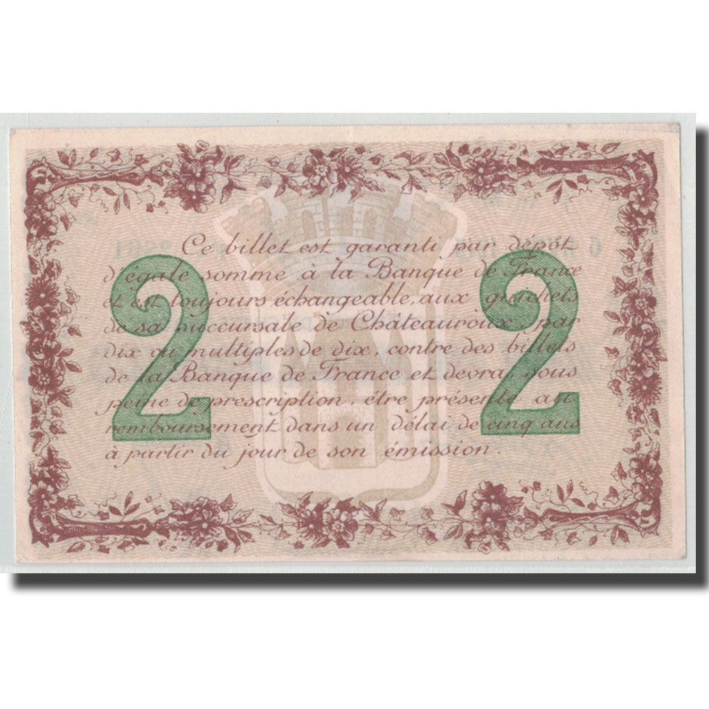 Frankreich, Chateauroux, 2 Francs, 1915, UNZ-, Pirot:46-4