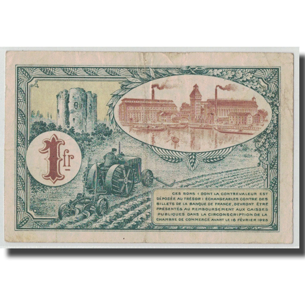 Frankrijk, Corbeil, 1 Franc, 1920, TTB, Pirot:50-3