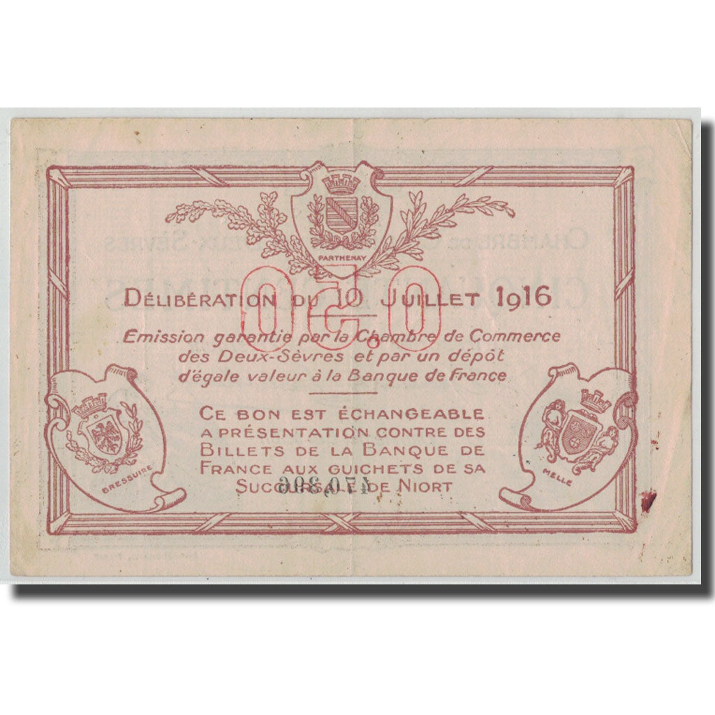 Frankreich, Deux-Sèvres, 50 Centimes, 1916, SS, Pirot:93-7