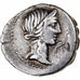 Caecilia, Denarius, 81 BC, North Italy, Countermark, Silver, EF(40-45)