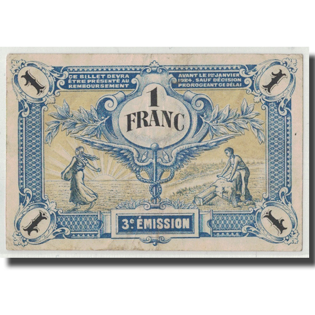 Francia, Deux-Sèvres, 1 Franc, 1920, BB, Pirot:93-11