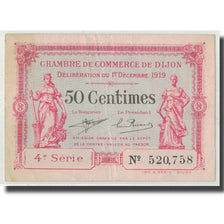 France, Dijon, 50 Centimes, 1919, EF(40-45), Pirot:53-17
