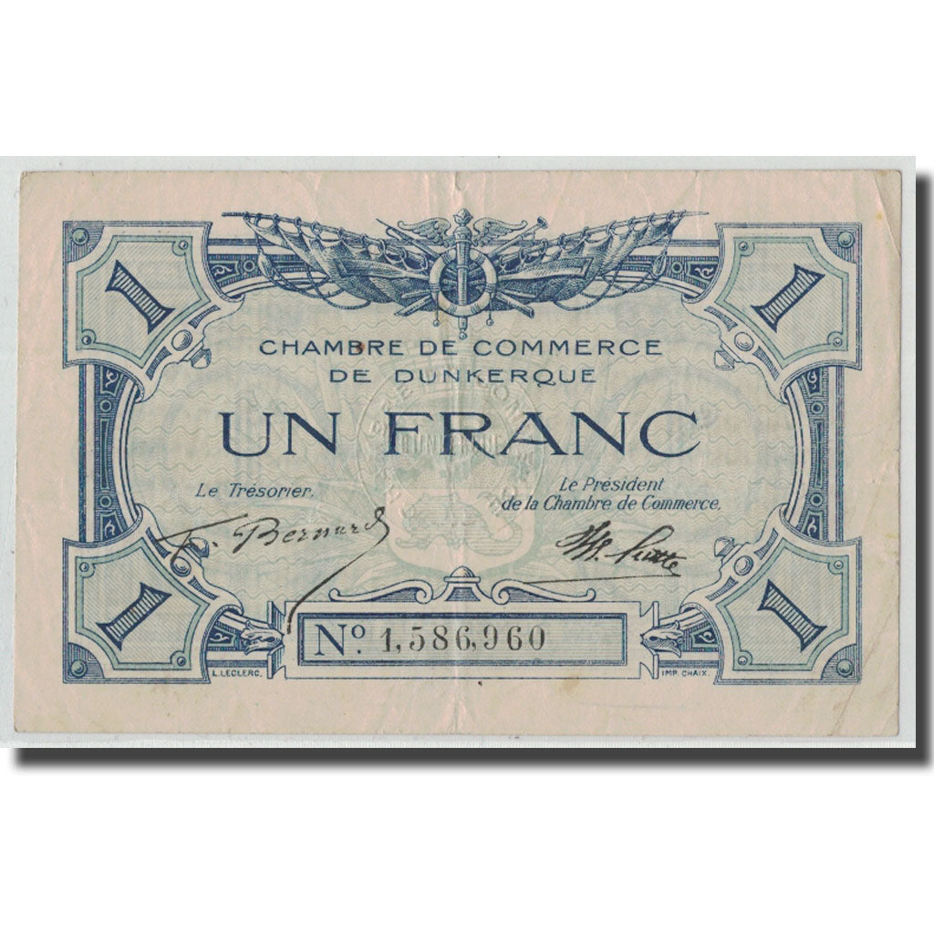 Francia, Dunkerque, 1 Franc, MBC, Pirot:54-5