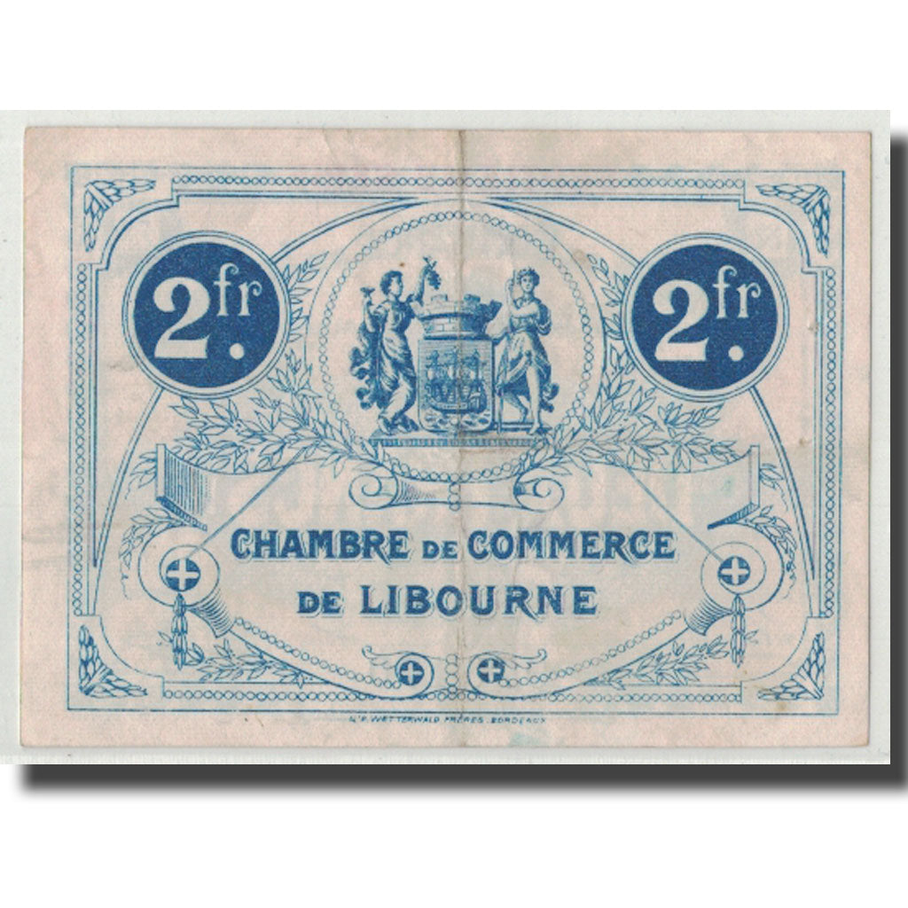 Frankreich, Libourne, 2 Francs, 1920, S+, Pirot:72-34