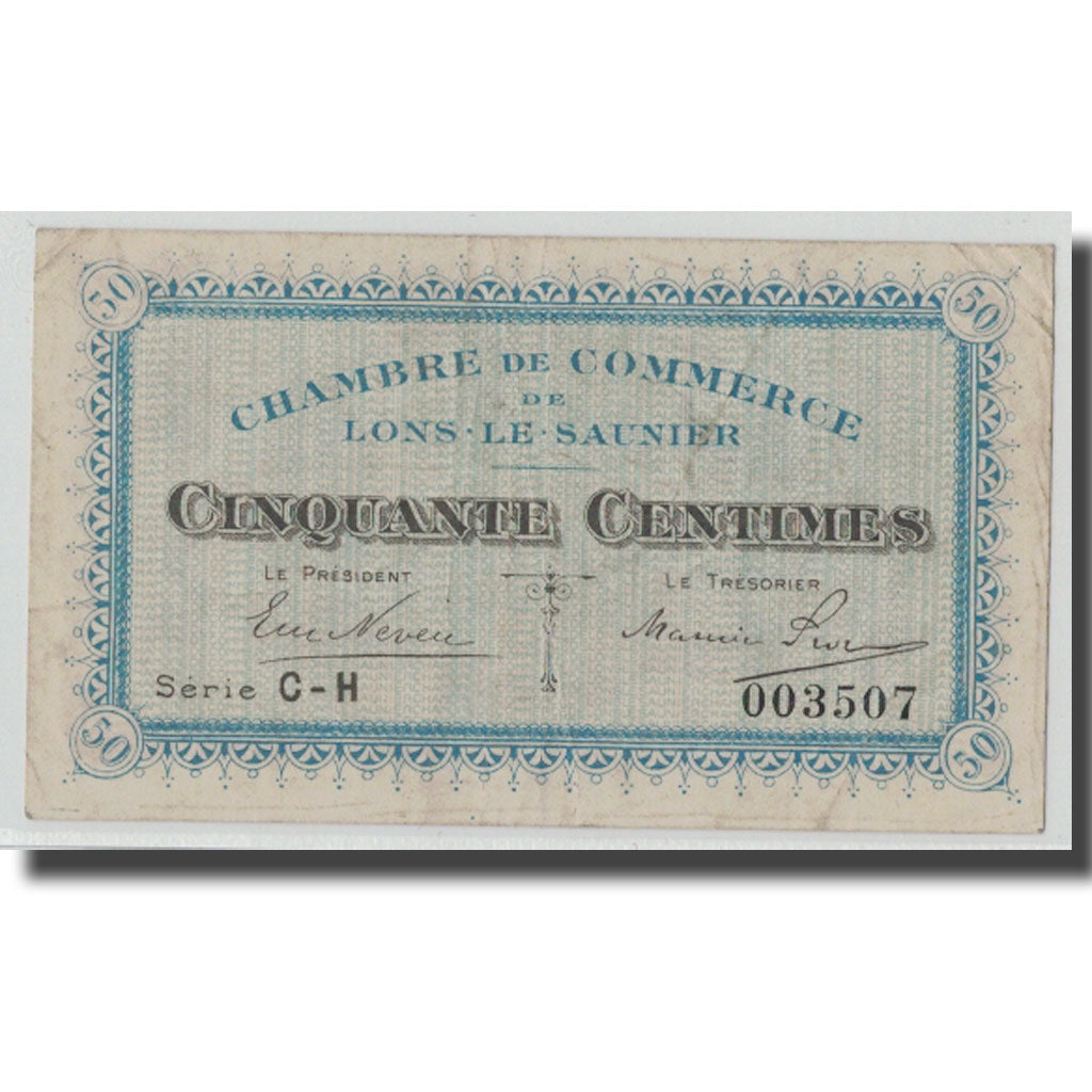 Frankreich, Lons-le-Saunier, 50 Centimes, SS+, Pirot:74-17