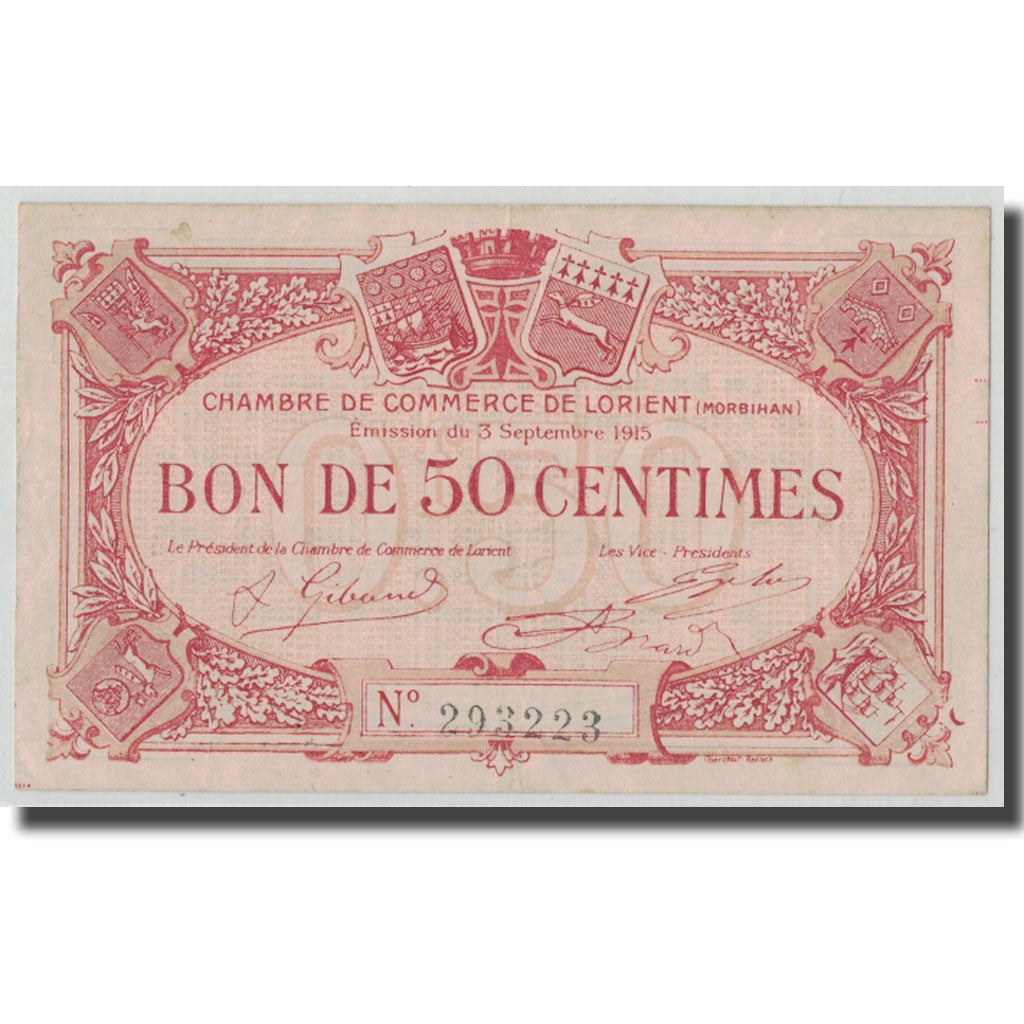 Frankreich, Lorient, 50 Centimes, 1915, SS, Pirot:75-1