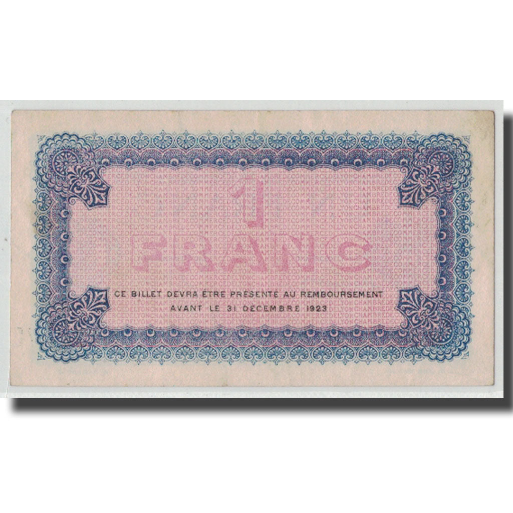 France, Lyon, 1 Franc, 1919, UNC(63), Pirot:77-19