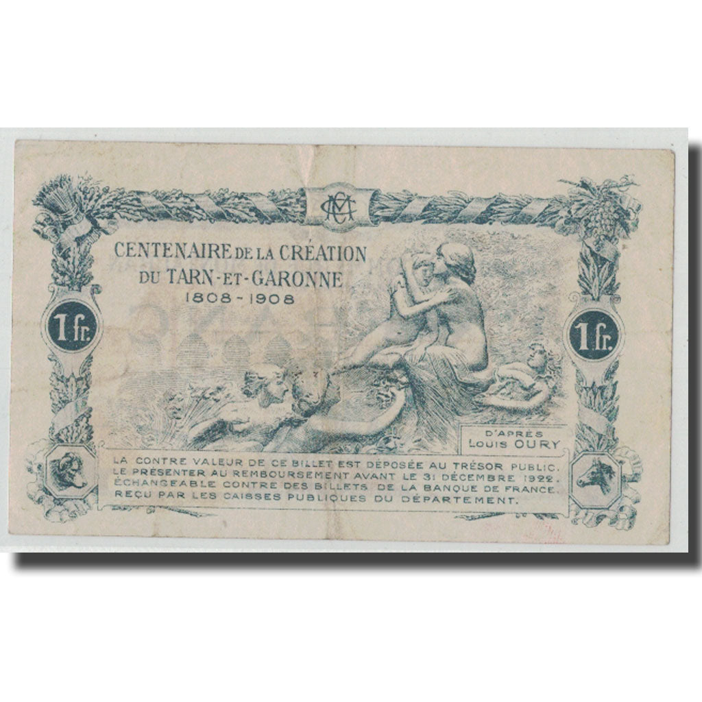 Francia, Montauban, 1 Franc, 1917, BB, Pirot:83-15