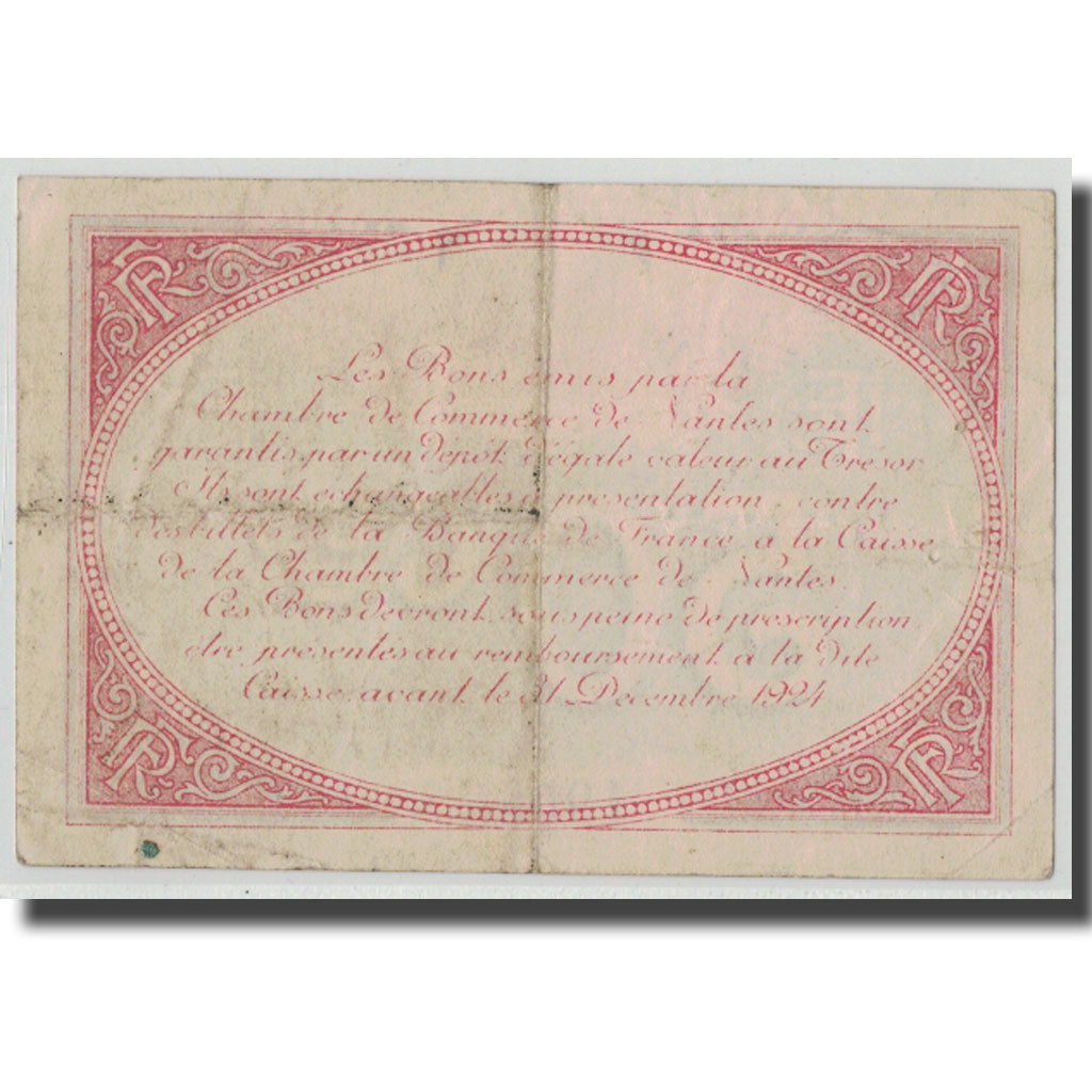 Frankrijk, Nantes, 50 Centimes, TTB, Pirot:88-24