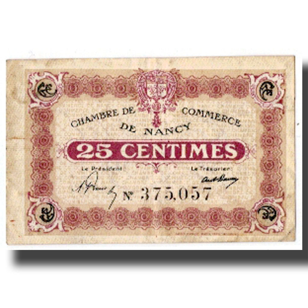 Francia, Nancy, 25 Centimes, BC+, Pirot:87-61