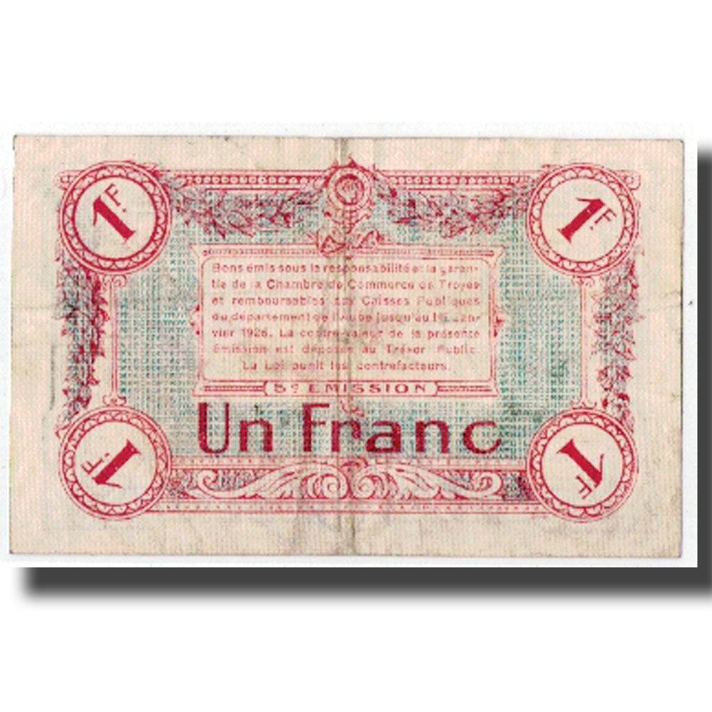 Francia, Troyes, 1 Franc, MB+, Pirot:124-10