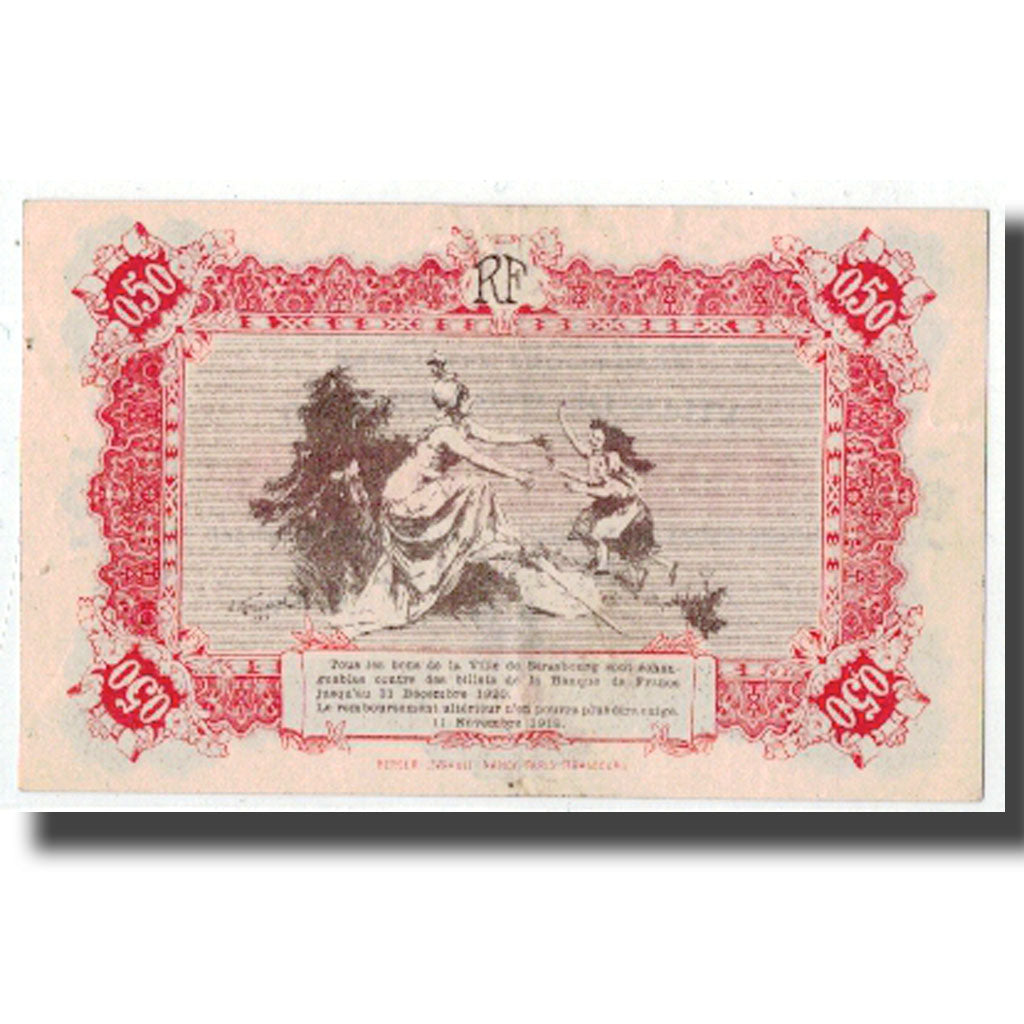 Frankrijk, Strasbourg, 50 Centimes, 1918, SUP, Pirot:133-1
