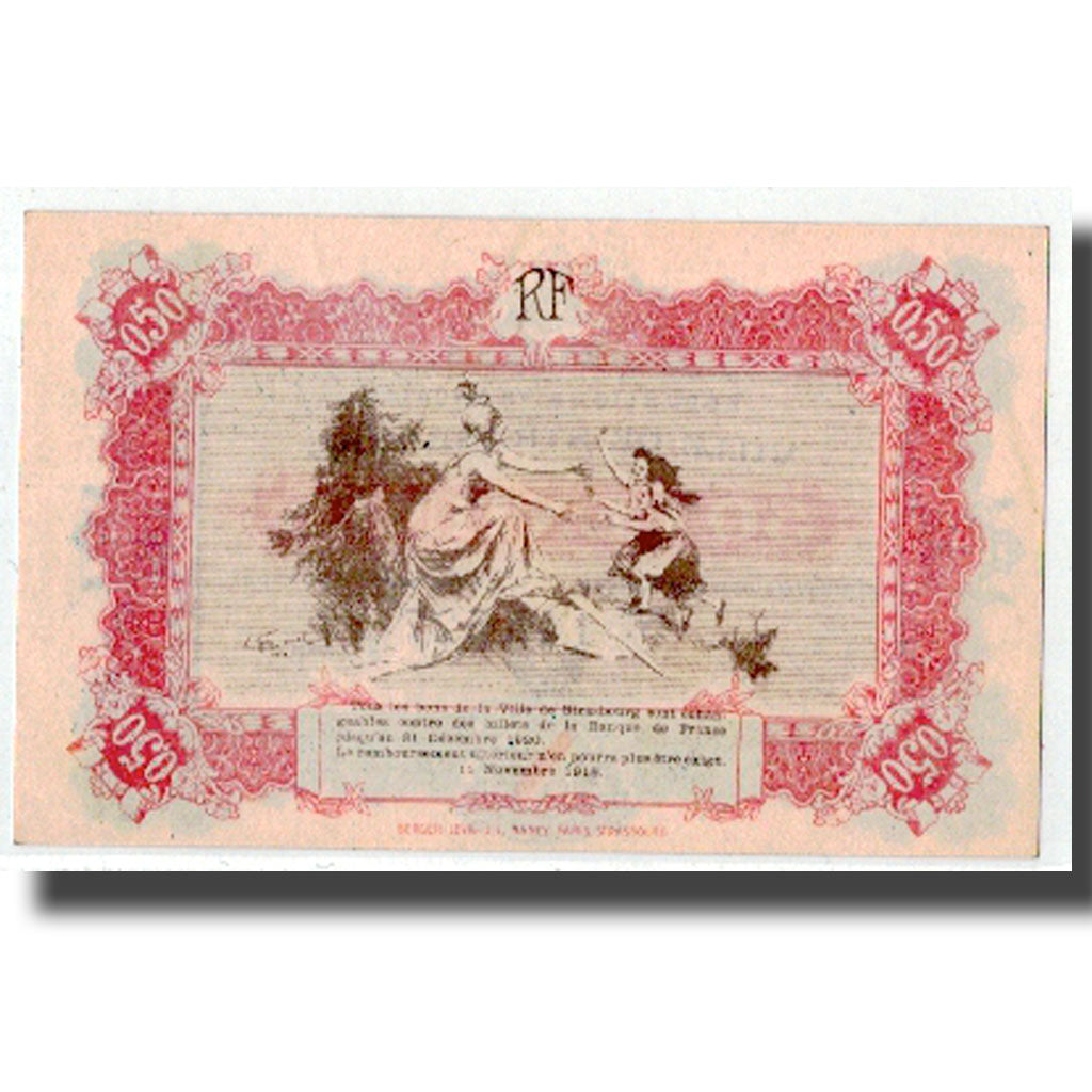 Frankreich, Strasbourg, 50 Centimes, 1918, UNZ-, Pirot:133-1