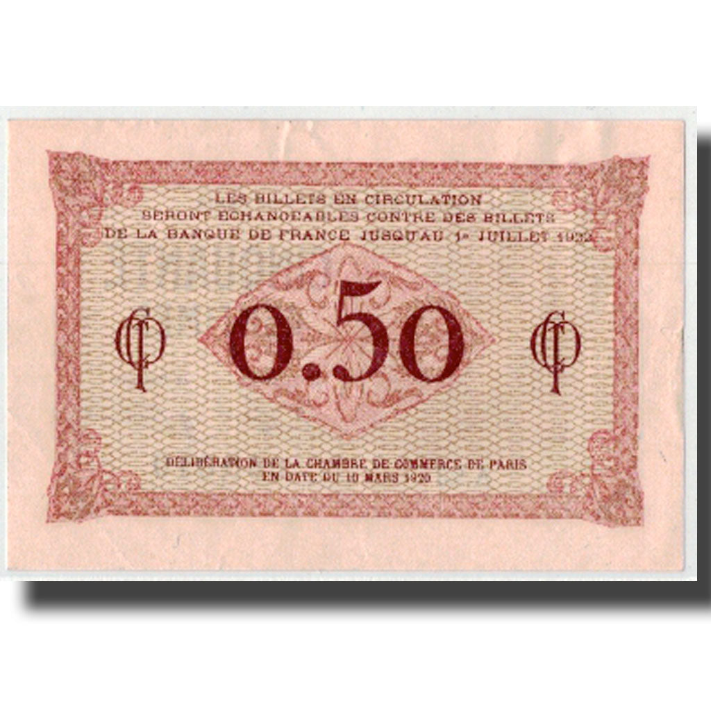 Frankreich, Paris, 50 Centimes, 1920, VZ, Pirot:97-10