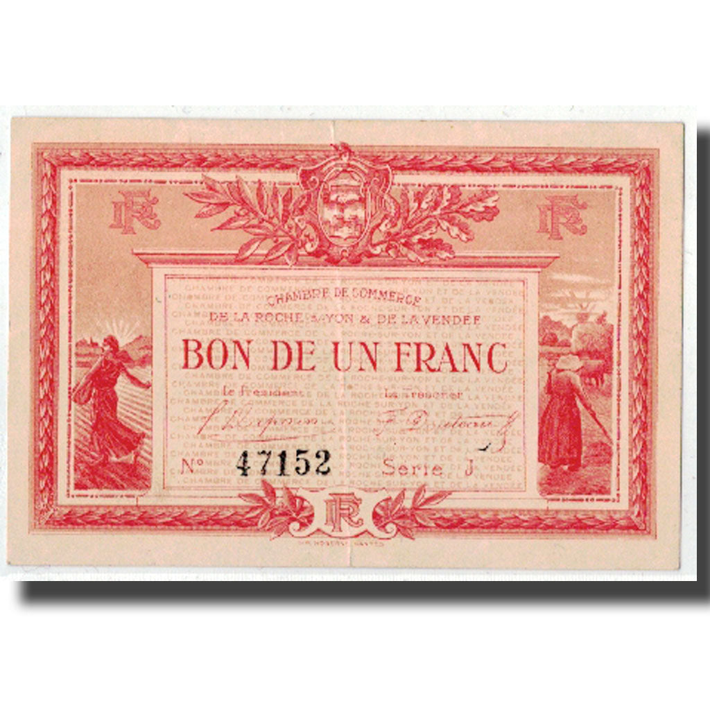 Frankreich, La Roche-sur-Yon, 1 Franc, 1915, VZ, Pirot:65-17