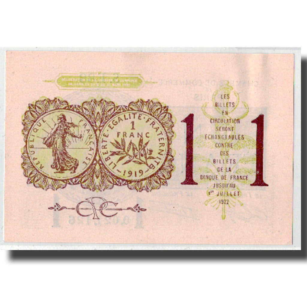 Frankreich, Paris, 1 Franc, 1920, UNZ-, Pirot:97-23