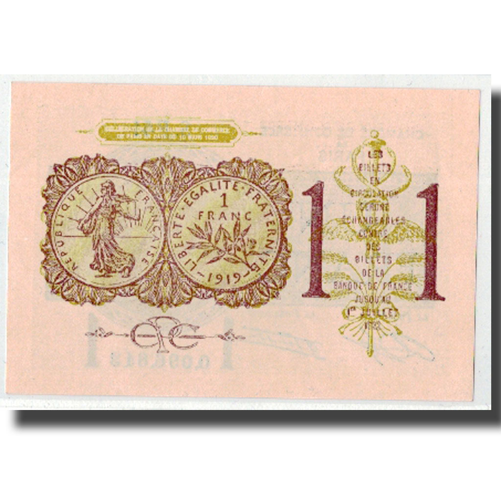 Frankreich, Paris, 1 Franc, 1920, UNZ, Pirot:97-23