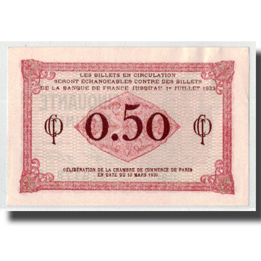 Frankreich, Paris, 50 Centimes, 1920, UNZ-, Pirot:97-10