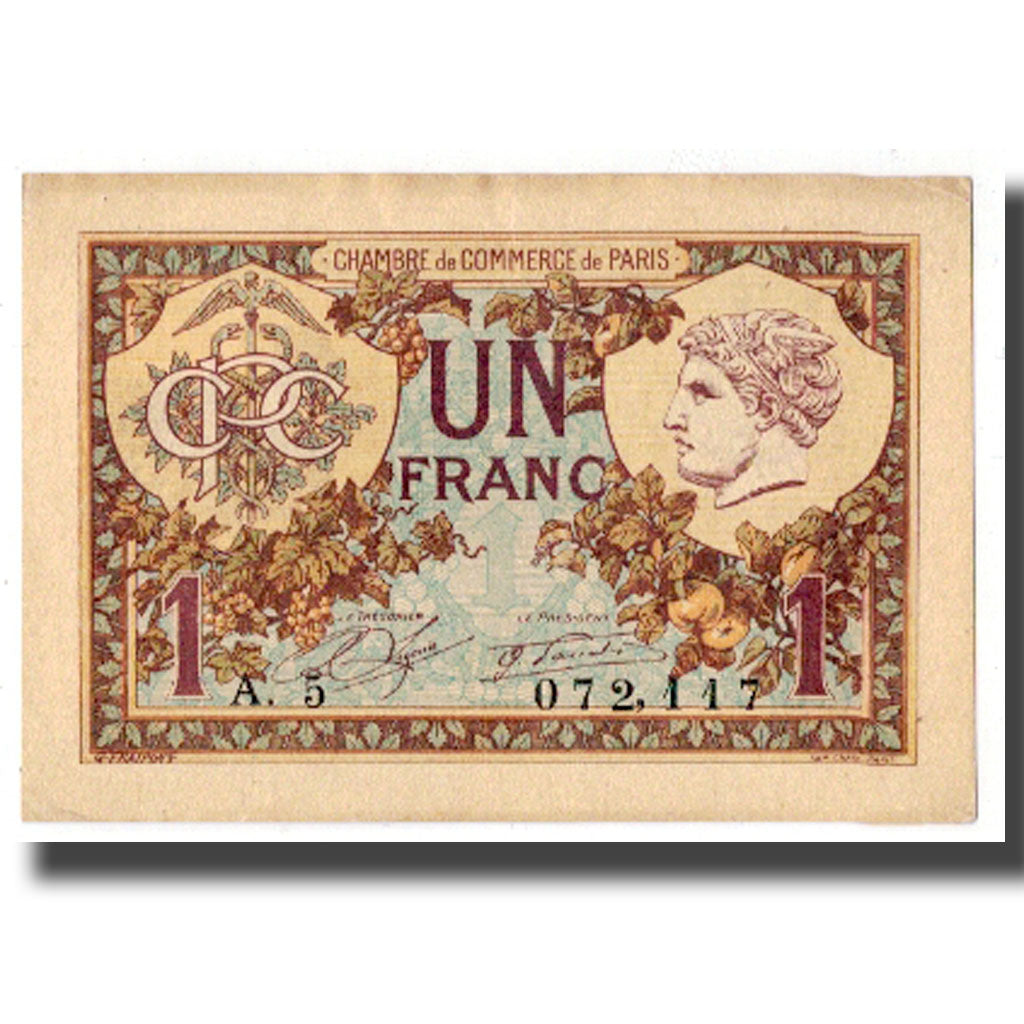 Frankreich, Paris, 1 Franc, 1920, VZ, Pirot:97-36