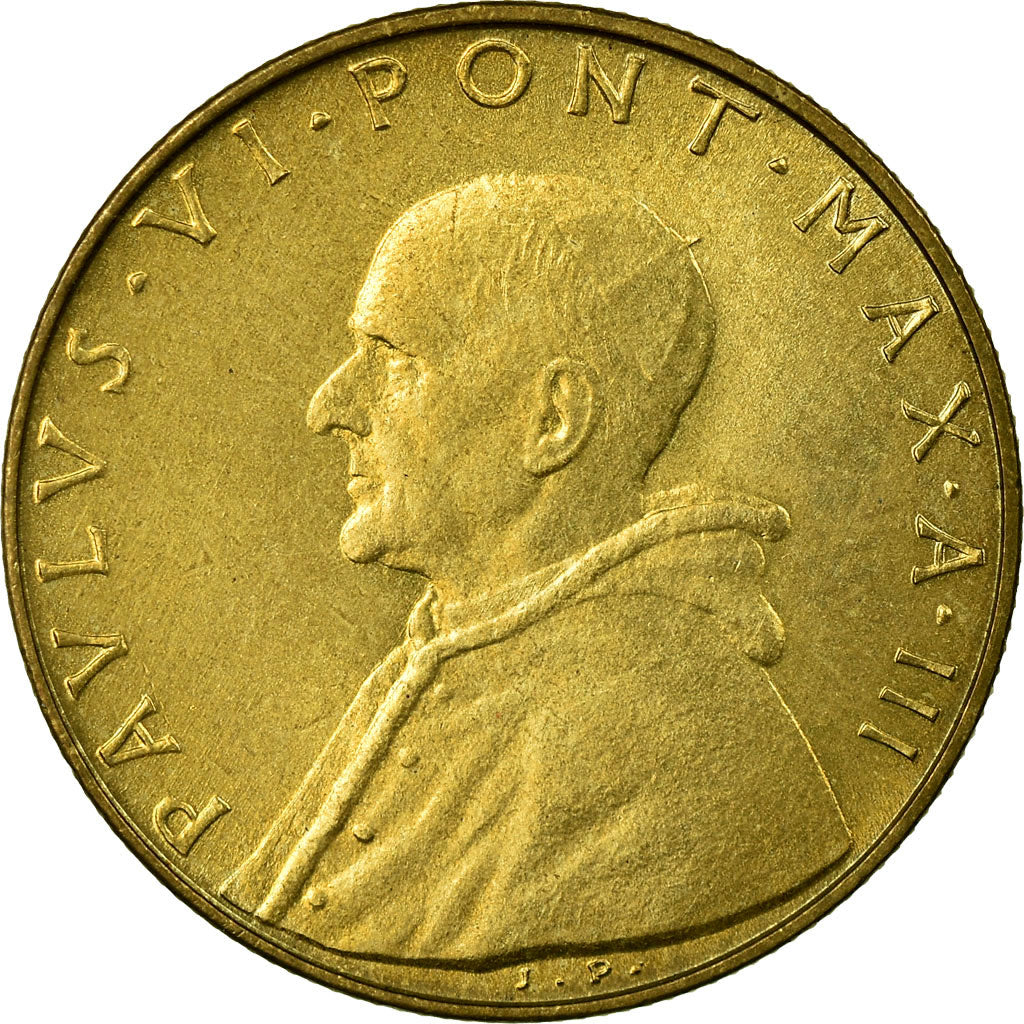 Coin, VATICAN CITY, Paul VI, 20 Lire, 1965, MS(64), Aluminum-Bronze, KM:80.2