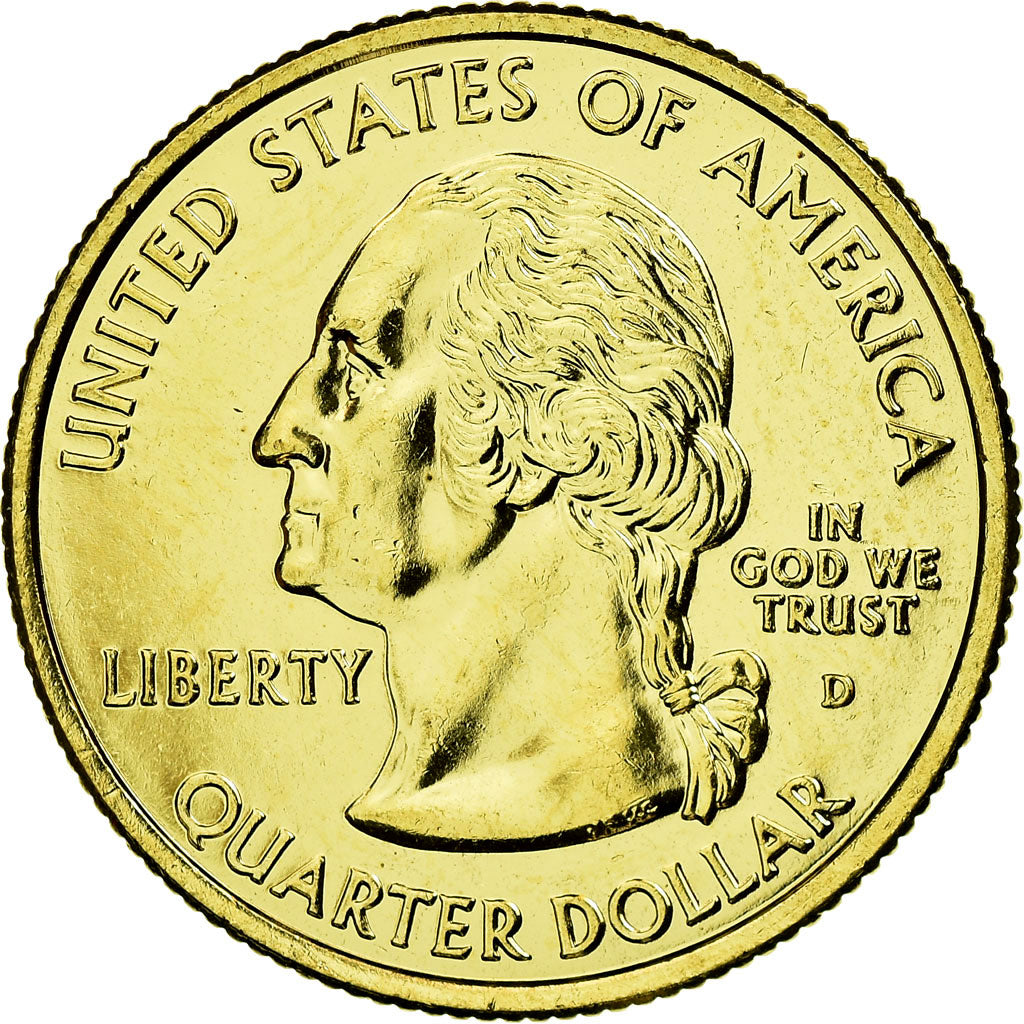 Coin, United States, Quarter, 2002, U.S. Mint, Denver, Doré, AU(55-58)
