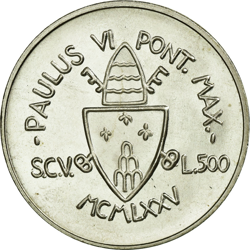 Monnaie, Cité du Vatican, Paul VI, 500 Lire, 1975, Roma, SPL+, Argent, KM:131