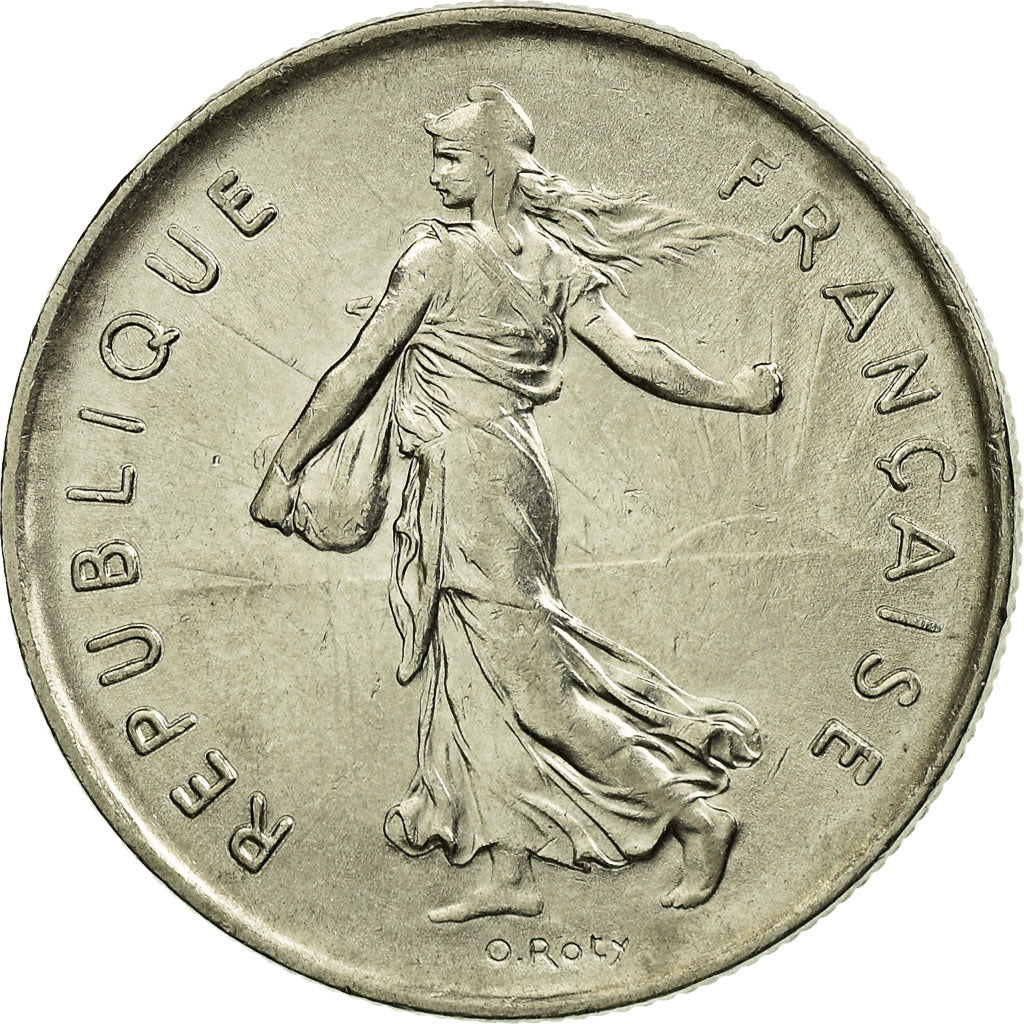 Moneda, Francia, Semeuse, 5 Francs, 1972, Paris, EBC, Níquel recubierto de