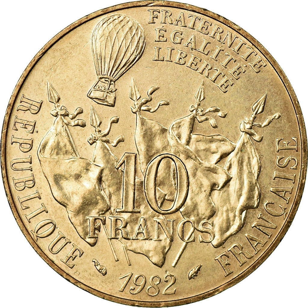 Coin, France, Gambetta, 10 Francs, 1982, AU(55-58), Nickel-Bronze, KM:950