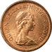 Coin, Jersey, Elizabeth II, 1/2 New Penny, 1971, MS(60-62), Bronze, KM:29