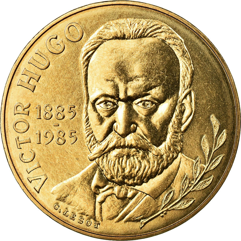 Coin, France, Victor Hugo, 10 Francs, 1985, MS(65-70), Nickel-Bronze, KM:956