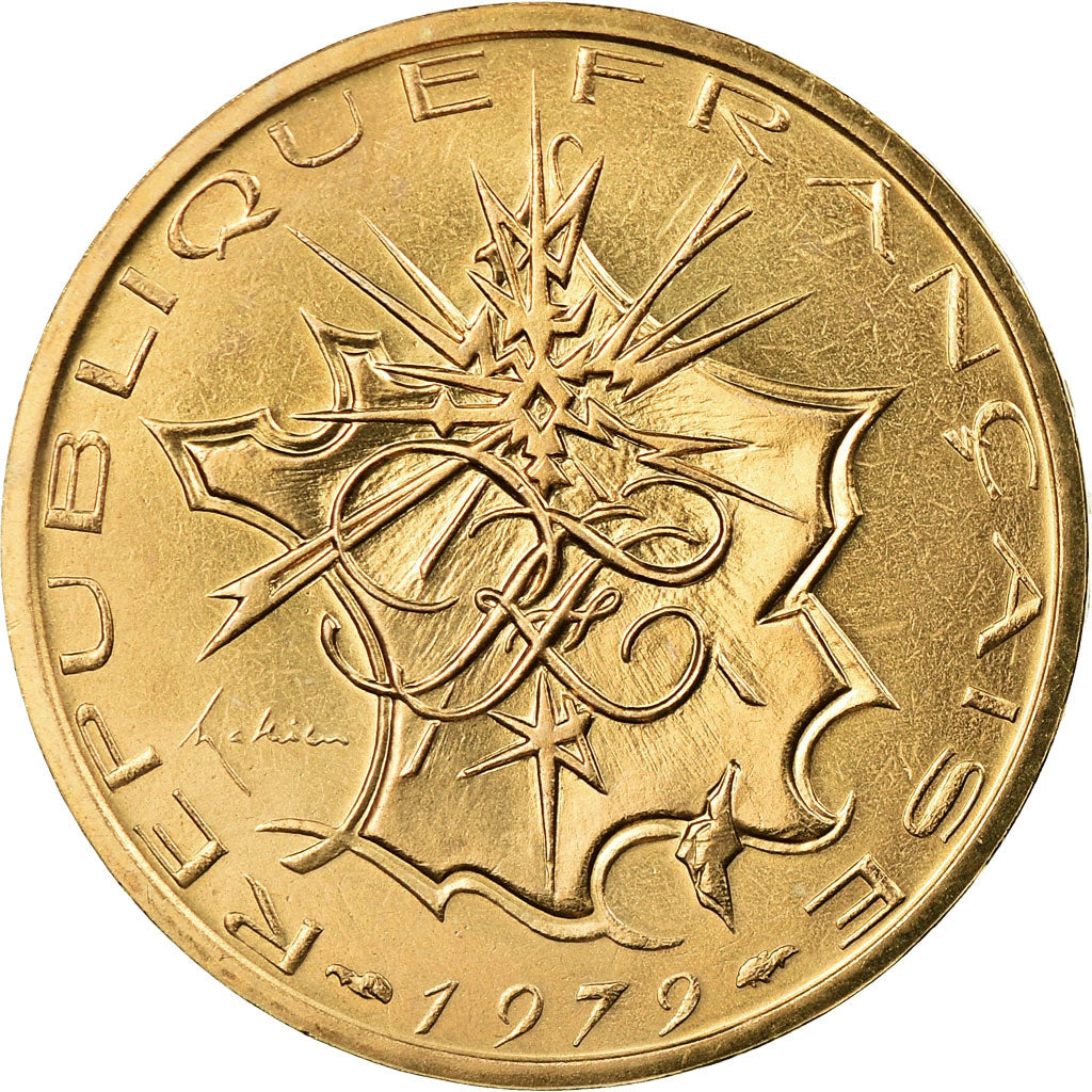 Coin, France, Mathieu, 10 Francs, 1979, MS(65-70), Nickel-brass, KM:940