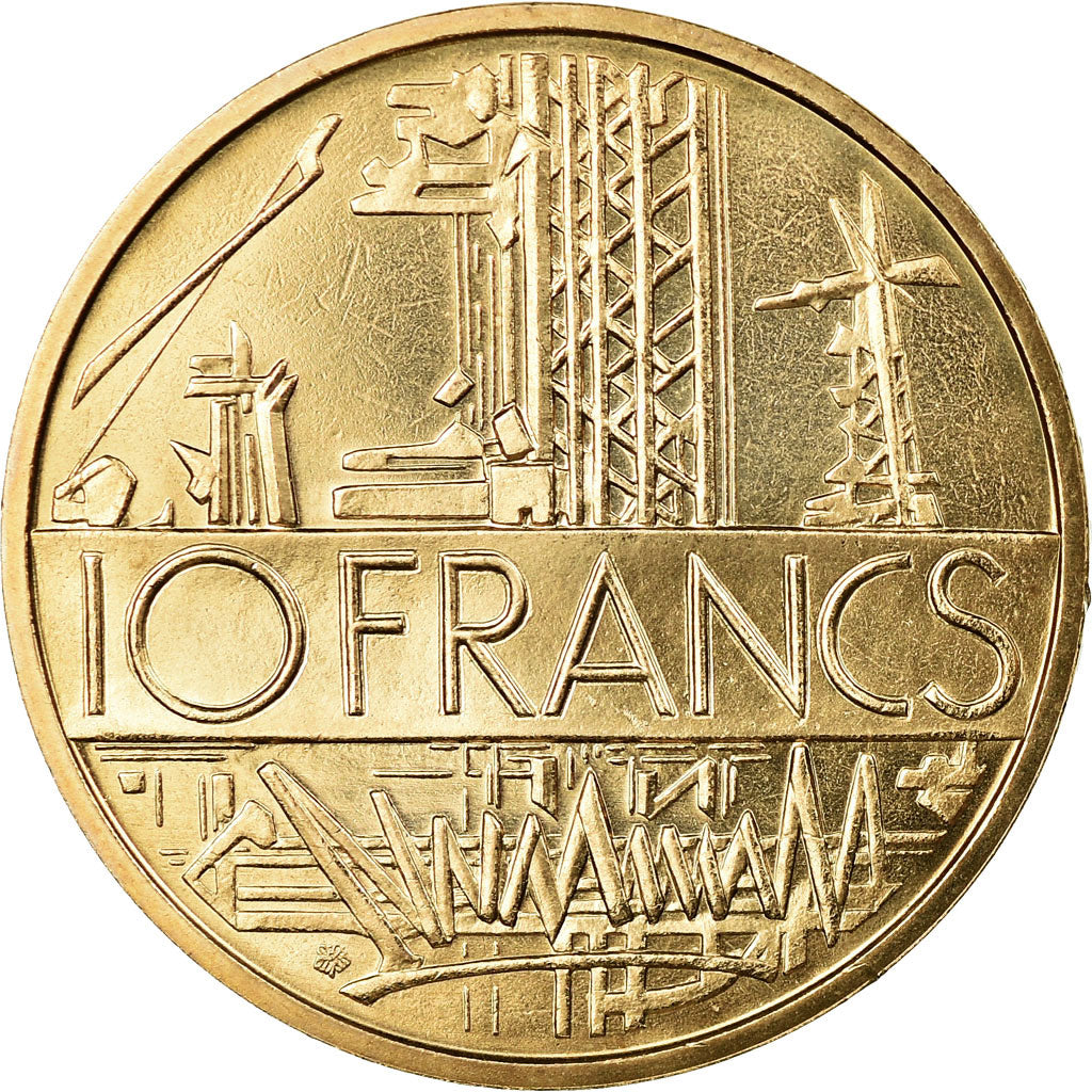 Coin, France, Mathieu, 10 Francs, 1979, MS(65-70), Nickel-brass, KM:940