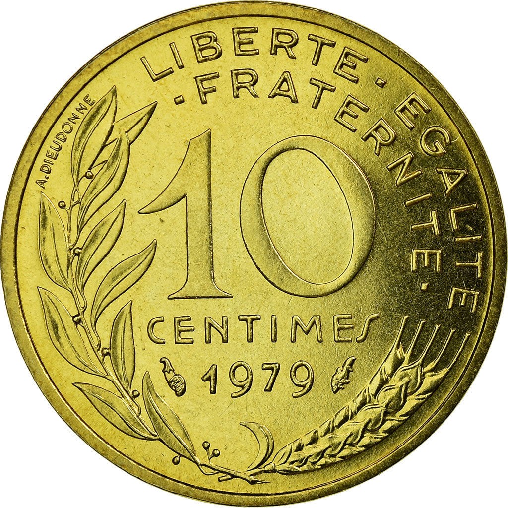 Coin, France, Marianne, 10 Centimes, 1979, Paris, MS(65-70), Aluminum-Bronze
