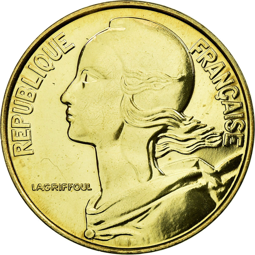 Munten, Frankrijk, Marianne, 20 Centimes, 2000, Paris, FDC, Aluminum-Bronze