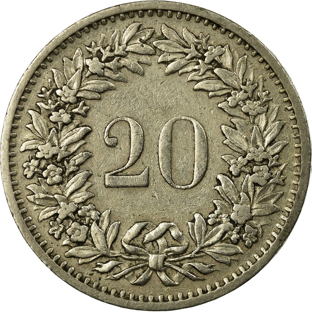 Monnaie, Suisse, 20 Rappen, 1974, Bern, TB+, Copper-nickel, KM:29a