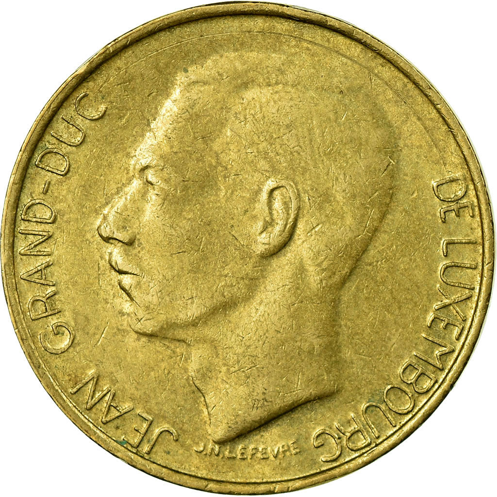 Moneda, Luxemburgo, Jean, 5 Francs, 1987, MBC, Aluminio - bronce, KM:60.2