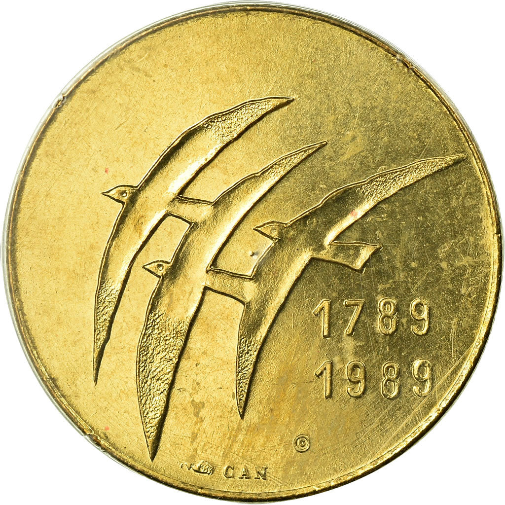 France, Medal, Révolution Française, Serment du Jeu de Paume, 1989, MS(65-70)